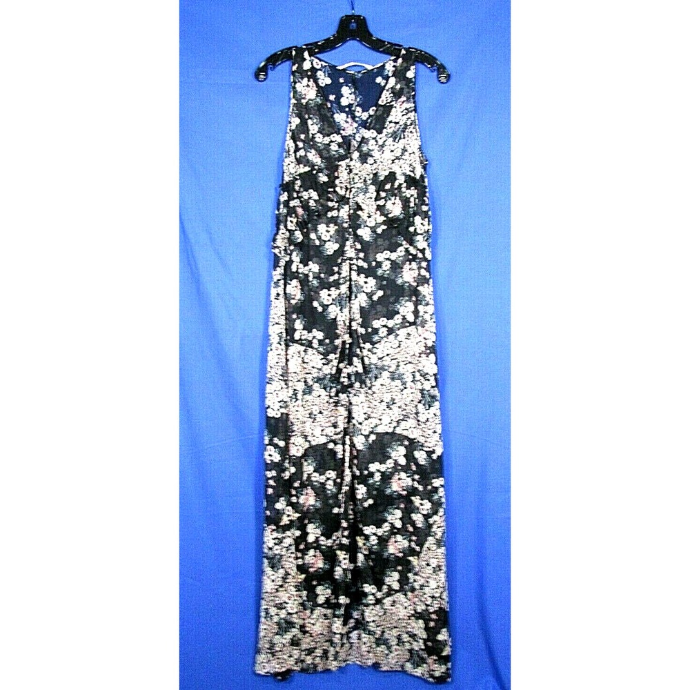 ZARA Trafaluc CHIFFON FLORAL RUFFLE Black 1/2 Button Kimono TOP DRESS Jacket S